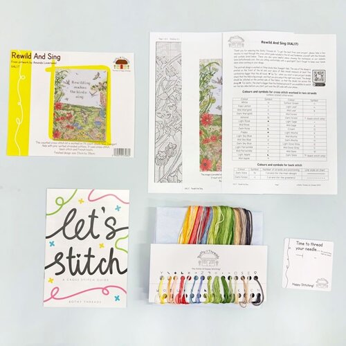 Bothy Threads Bothy Threads Borduurpakket Rewild And Sing Bothy Threads Bothy Threads Borduurpakket Rewild And Sing