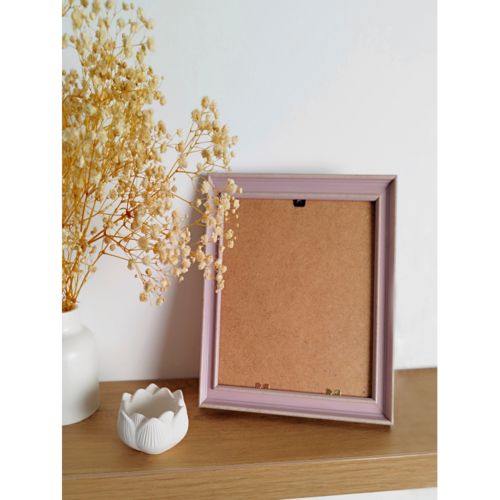 Wizardi Kunststof lijst met glas 21 x 30 cm A4 formaat Roze