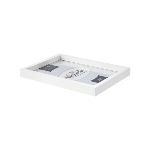 Wizardi Houten lijst met glas 21 x 30 cm Wit Wizardi Houten lijst met glas 21 x 30 cm Wit