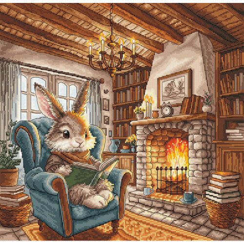 AVA Stitch AVA Stitch Borduurpakket Afternoon of Reading