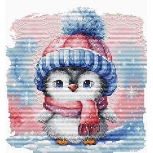 AVA Stitch AVA Stitch Borduurpakket Frosty Penguin Friend