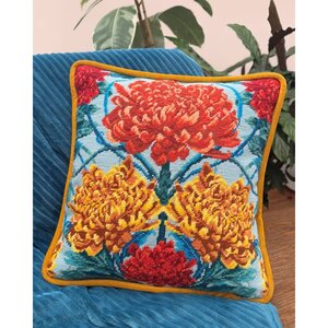 Bothy Threads Bothy Threads Petit Point borduur kussen Caustic Chrysanthemum