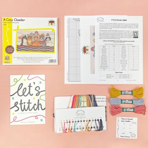 Bothy Threads Bothy Threads Borduurpakket A Cosy Clowder