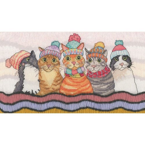 Bothy Threads Bothy Threads Borduurpakket A Cosy Clowder