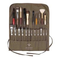 Roletui voor penselen met 22 vakken