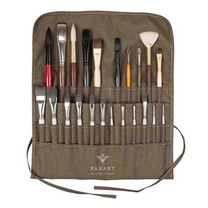 Roletui voor penselen met 22 vakken
