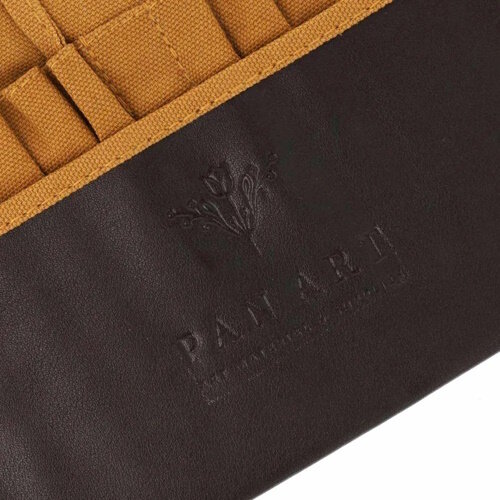 Roletui voor penselen leeg 12 vakken kort