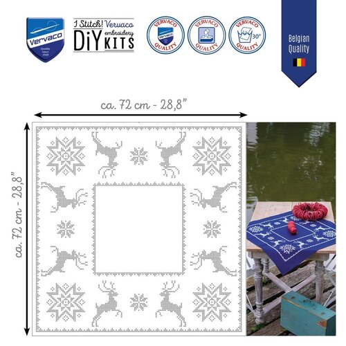 Vervaco Vervaco Tafelkleed Scandinavië 72 x 72 cm