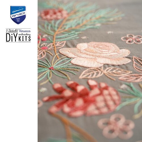 Vervaco Vervaco Tafelloper Kerstrozen 35 x 95 cm