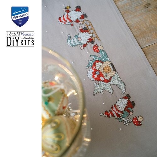 Vervaco Vervaco Tafelloper Wichtel 35 x 95 cm