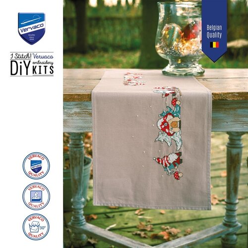 Vervaco Vervaco Tafelloper Wichtel 35 x 95 cm