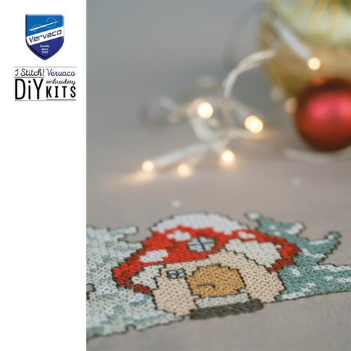 Vervaco Vervaco Tafelkleed Wichtel 72 x 72 cm