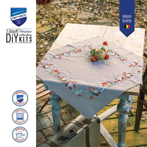 Vervaco Vervaco Tafelkleed Wichtel 72 x 72 cm