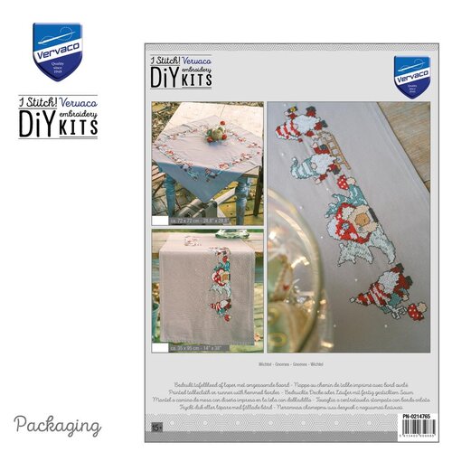 Vervaco Vervaco Tafelkleed Wichtel 72 x 72 cm