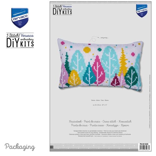 Vervaco Vervaco borduurpakket kussen Bomen 30 x 50 cm