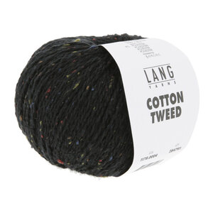 Lang Yarns Lang Yarns Cotton Tweed 0004 Zwart