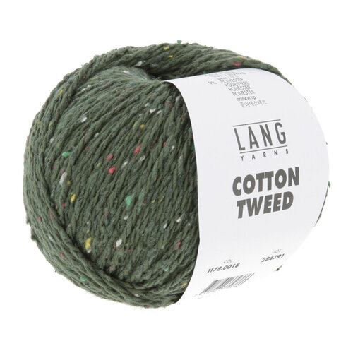 Lang Yarns Lang Yarns Cotton Tweed 0018 Donkergroen