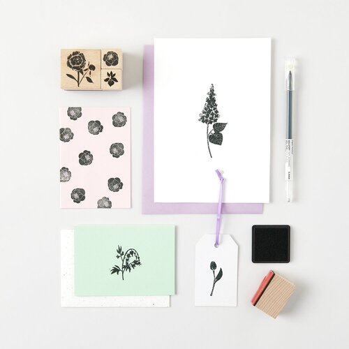 Rico Design Stempelset Bloemen 9 delig