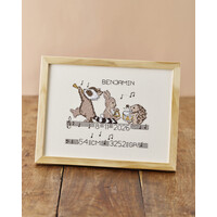 Permin Geboortetegel Musical Animals 92-6153