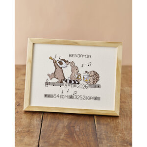 Permin Permin Geboortetegel Musical Animals 92-6153