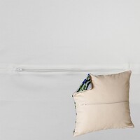 Kussenrug met rits 45 x 45 cm Wit