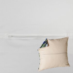 Kussenrug met rits 45 x 45 cm Wit