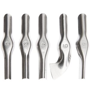 Rico Design Vervangingsmesjes voor linosnijgereedschap 5-delig