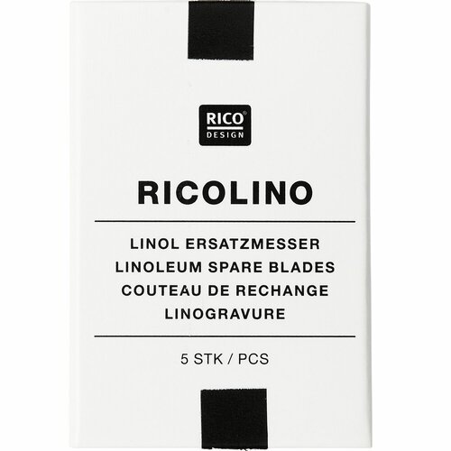 Rico Design Vervangingsmesjes voor linosnijgereedschap 5-delig