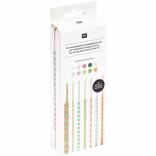 Rico Design Vriendschapsarmbanden Knutselset Neon Mix Kleuren