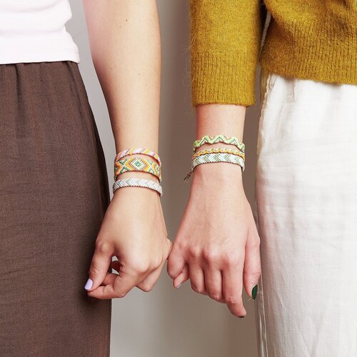 Rico Design Vriendschapsarmbanden Knutselset Neon Mix Kleuren