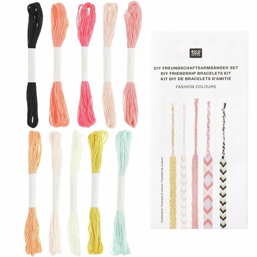 Rico Design Vriendschapsarmbanden Knutselset Fashionkleuren
