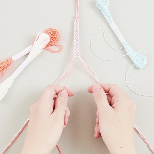 Rico Design Vriendschapsarmbanden Knutselset Pastelkleuren