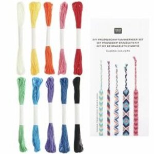 Rico Design Vriendschapsarmbanden Knutselset Classic Colours