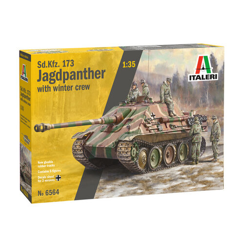 Italeri Sd. Kfz.173Jagdpanther met personeel Winter 1/35