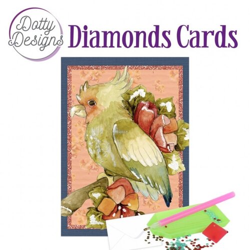 Dotty Designs   Diamond Painting Kaart Cockatoo