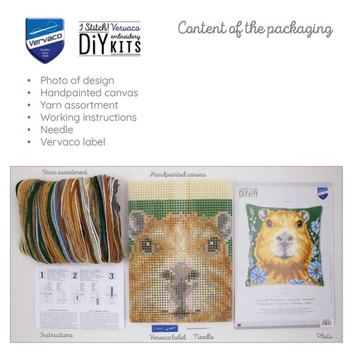 Vervaco Vervaco Borduur Kussen Capibara