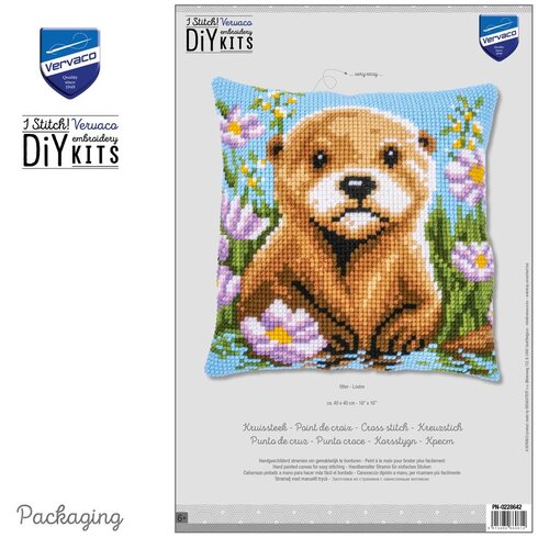 Vervaco Vervaco Borduur Kussen Otter