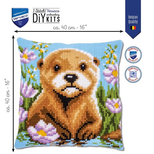 Vervaco Vervaco Borduur Kussen Otter