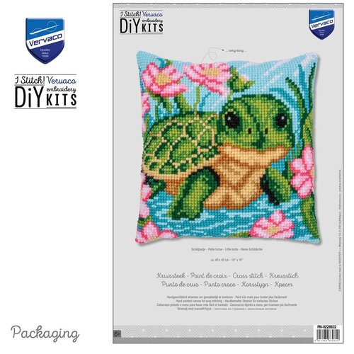 Vervaco Vervaco Borduur Kussen Schildpadje