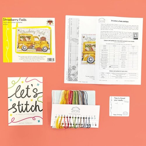 Bothy Threads Bothy Threads Borduurpakket Strawberry Fields