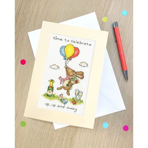 Bothy Threads Bothy Threads Borduurkaart Up, Up And Away