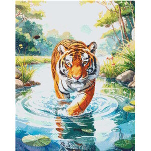 PixelHobby Pixelhobby Patroon 5873 Tijger in de Jungle