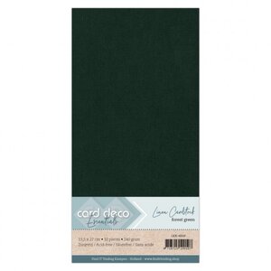 Card Deco Linnenkarton Vierkant Forest Green 240 gram 10 vel