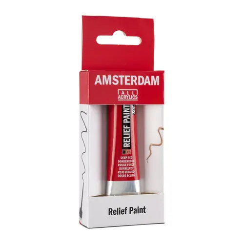 Amsterdam Amsterdam Reliefpaint Tube 20 ml Donkerrood 302