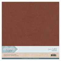 Linnenkarton Cardstock Rusty Brown 30.5 x 30.5 cm