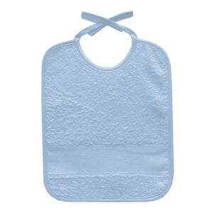 Restyle Baby Slabber met aïda borduurrand Babyblauw 25 x 31 cm
