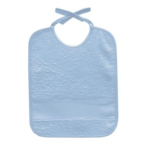 Restyle Baby Slabber met aïda borduurrand Babyblauw 25 x 31 cm