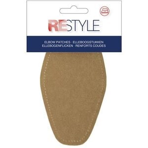 Restyle Elleboogstukken 18,5 cm x 9,5 cm opstrijkbaar Bruin