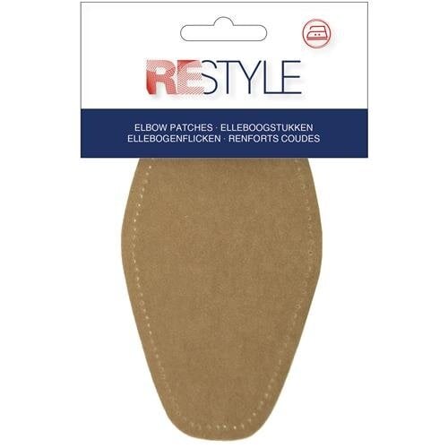 Restyle Elleboogstukken 18,5 cm x 9,5 cm opstrijkbaar Bruin