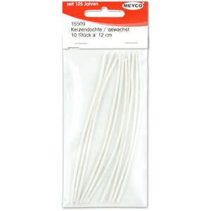 Meyco Lontjes voor kaarsen gewaxed 12 cm 10 stuks